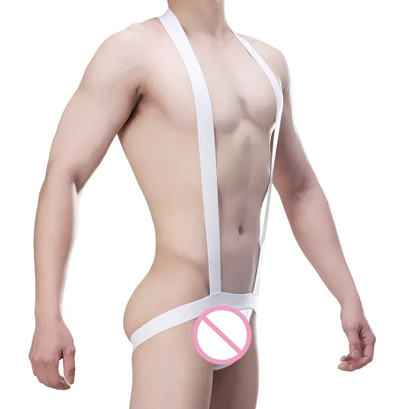 Gold Supplier Men Bodysuits Plus Size Gay Mens Jockstrap Bodysuit Sexy Cotton Bodysuits Costume-RANBAO