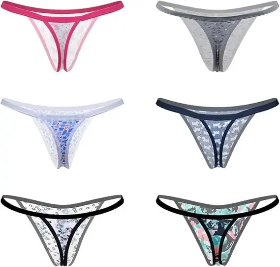 Wholesale Custom LOGO Printed Lingerie Teenage Girls Sexy Low Waist Panties G-String Underwear Seamless Women Underwear Thongs-RANBAO