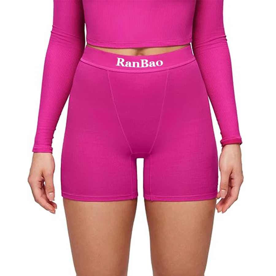 Customized Stretch Cotton Underwear High Waisted Panty Women's Boxer Boy Shorts Briefs-RANBAO
