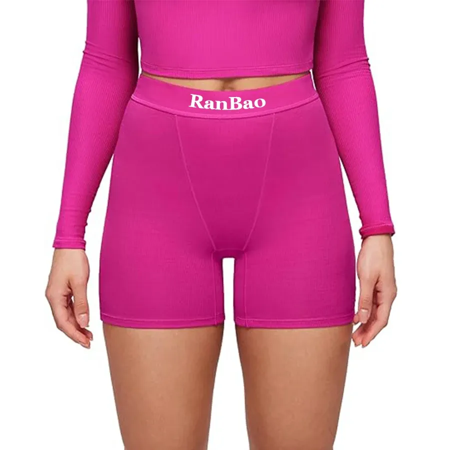 Customized Stretch Cotton Underwear High Waisted Panty Women's Boxer Boy Shorts Briefs-RANBAO
