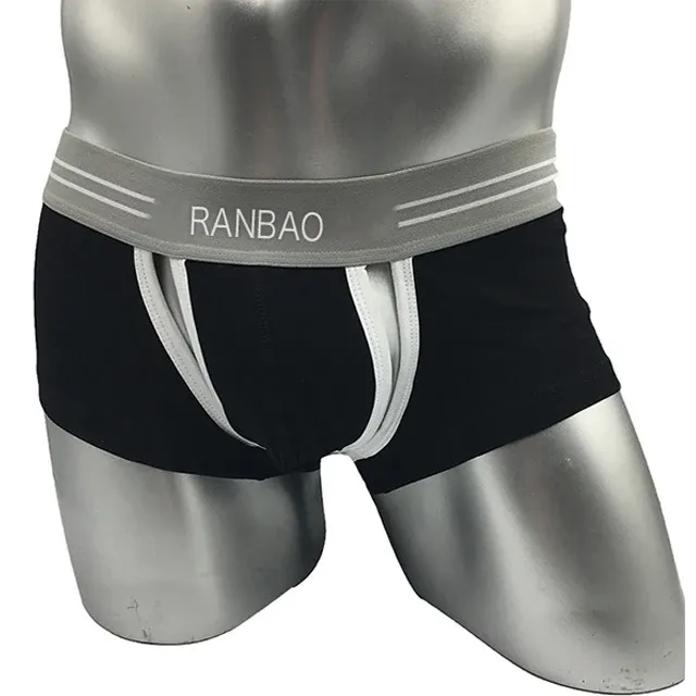 New Arrival Front Crotch Open Gay Man Hot Sexy Penis Inner Wear Wide Flex Waistband Men'S Briefs & Boxers-RANBAO