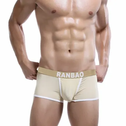 Wholesale Cheap Underwear Boxer Men Plus Size Sexy Underwear Men Custom Logo Men Underwear Cotton-RANBAO
