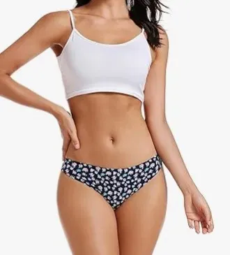 Women Underwear Thongs No Show Ladies Thong No Line Workout Breathable Comfortable Panties Soft Undies-RANBAO