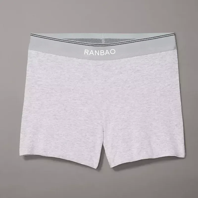 Custom Machine Washable Pima Cotton Elastane Women's Athletic Boyshorts-RANBAO