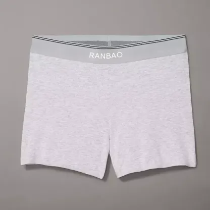 Custom Machine Washable Pima Cotton Elastane Women's Athletic Boyshorts-RANBAO