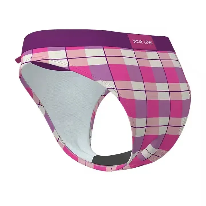 Custom Letter Logo Women Cheeky Bikini Briefs Ladies Period Panties Custom Print Pattern Female Underpants Women's Underwear-RANBAO