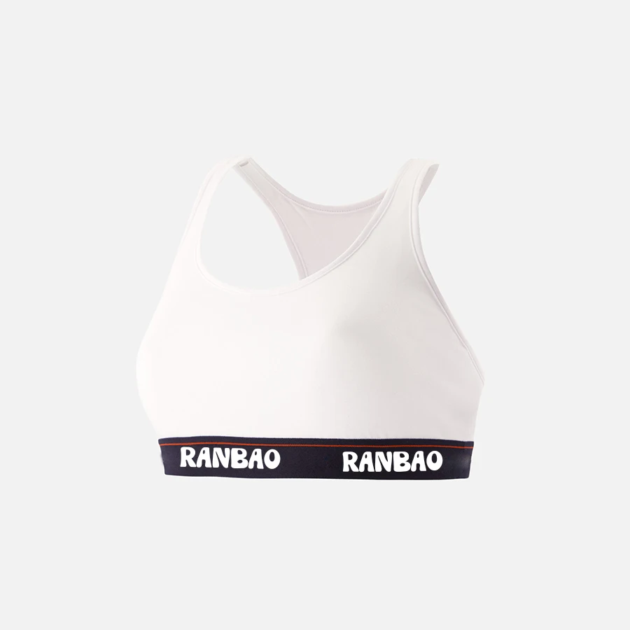 Customized high-quality women's cotton spandex sportswear set, sports bra and sports panties-RANBAO
