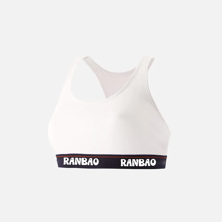 Customized high-quality women's cotton spandex sportswear set, sports bra and sports panties-RANBAO