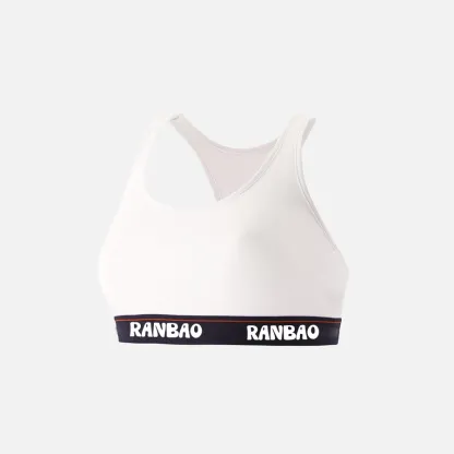 Customized high-quality women's cotton spandex sportswear set, sports bra and sports panties-RANBAO