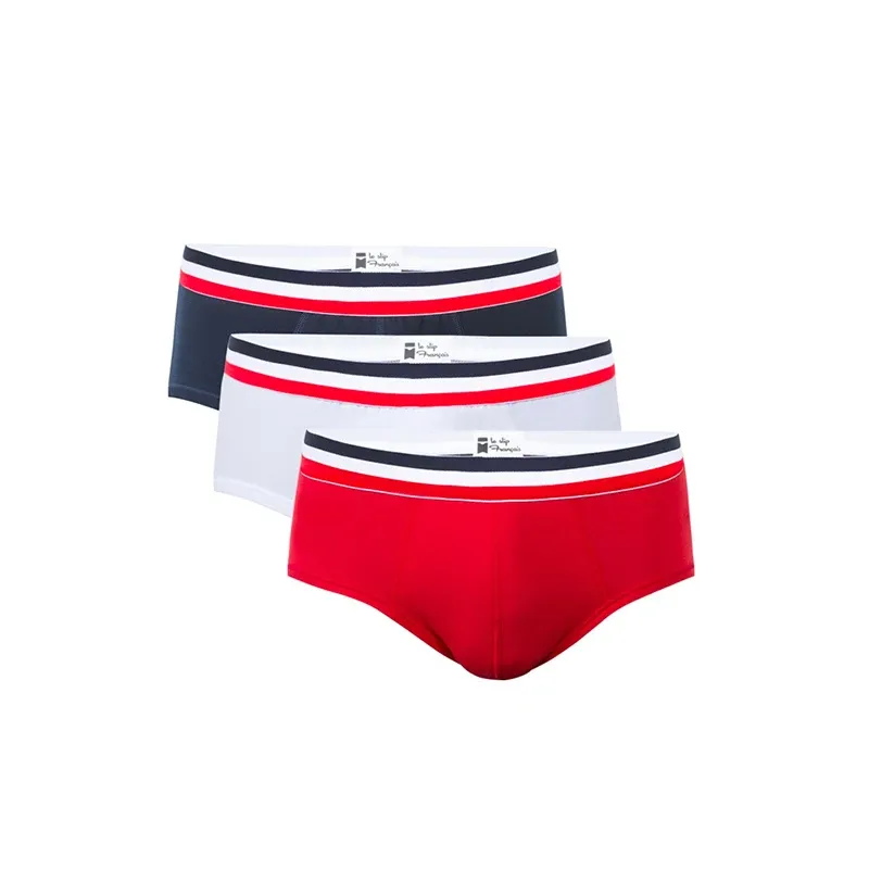 Mens Underwear Cotton Boxer 3pcs Pack High Quality Plus Size Loose Pants Men Woven Boxer Briefs-RANBAO