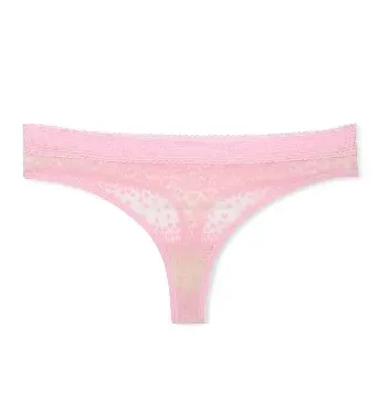 Classic Spandex Thong Panty High-Rise Diamond Decoration Solid Heart Women's Logo Flocked Logoband G-String Manufacturer Direct-RANBAO