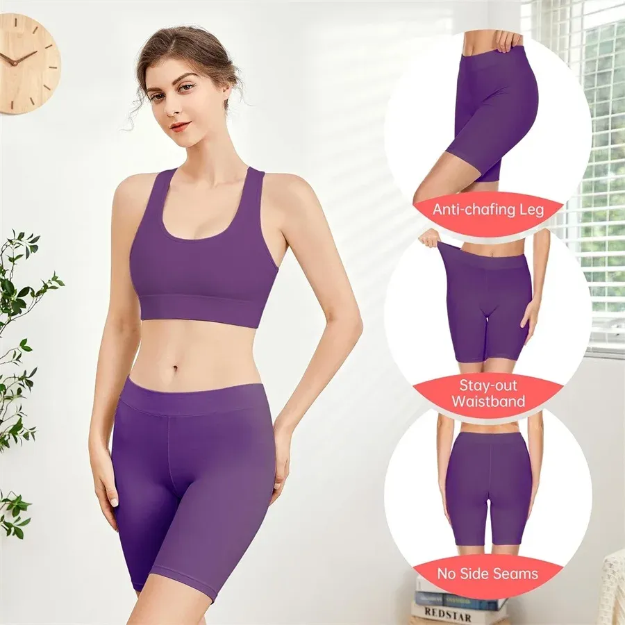 Customized Underwear Anti Chafing Panties Bike Cotton Women's Boxer Briefs Boy Shorts BoyShorts-RANBAO