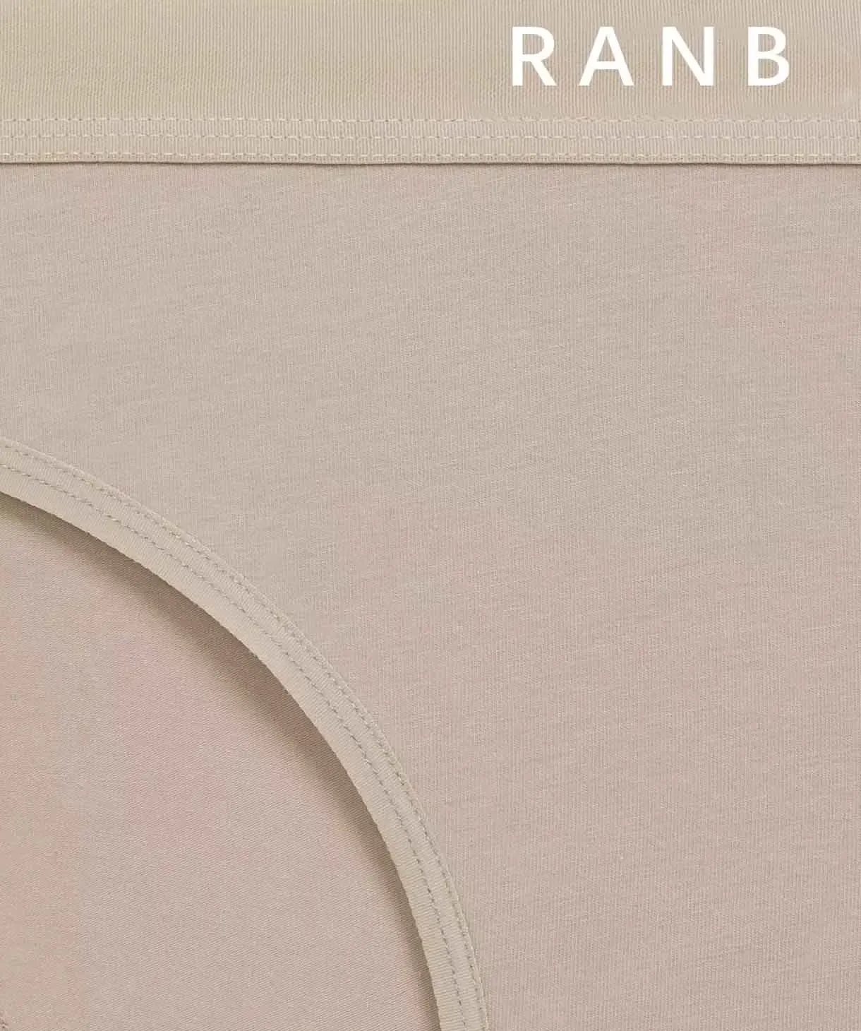 Lady's Mid-rise Panty Rib Elastic Waistband Women's Panties Briefs for Female Solid Underwear Lingerie Knickers Every Day Undies-RANBAO