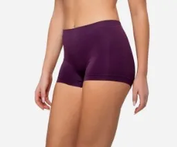 Women's Mid-High Rise Bamboo Boxer Briefs Sporty Style Boyshort Underwear with Logo on Waist Soft Stretch Panties-RANBAO