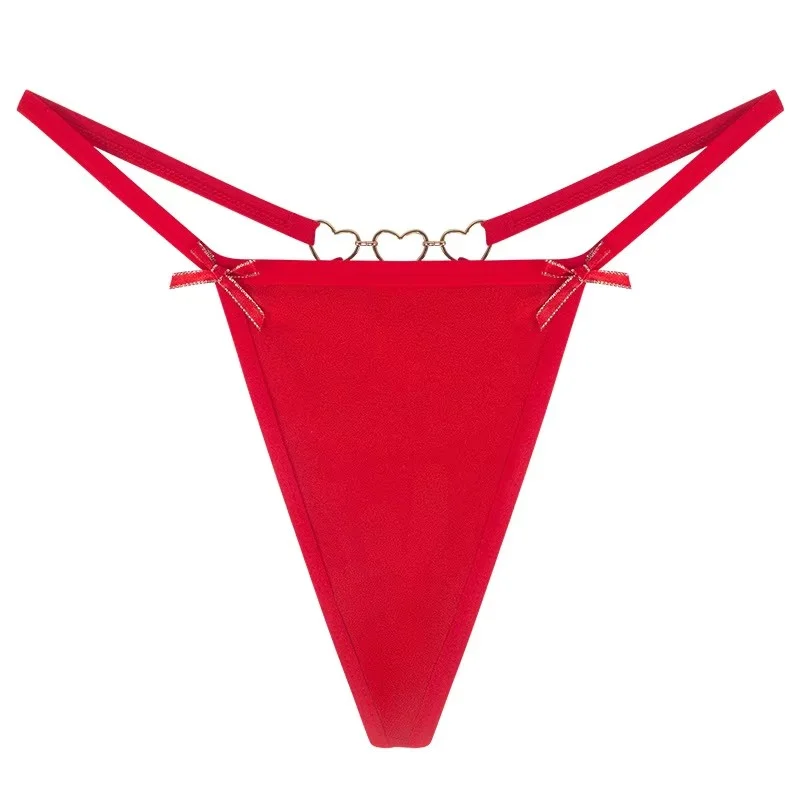 Custom Letter Logo Thong Private Labels Lace G-String Underwear Panties Rhinestone Soft Comfortable Panty-RANBAO