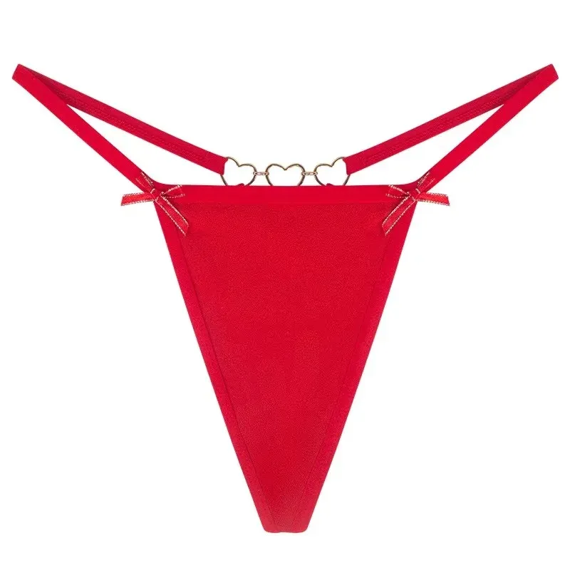 Custom Letter Logo Thong Private Labels Lace G-String Underwear Panties Rhinestone Soft Comfortable Panty-RANBAO