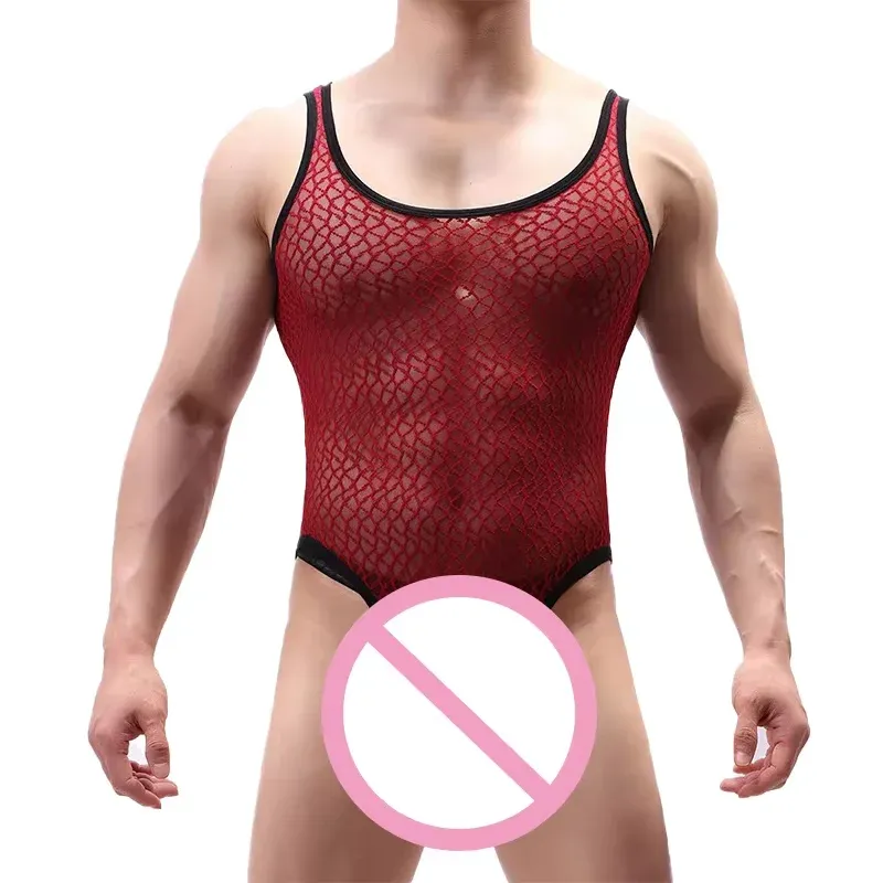 Manufacture Breathable Soft Men Bodysuit High Quality Cheap Price Underwear Custom Bodysuit for Men-RANBAO