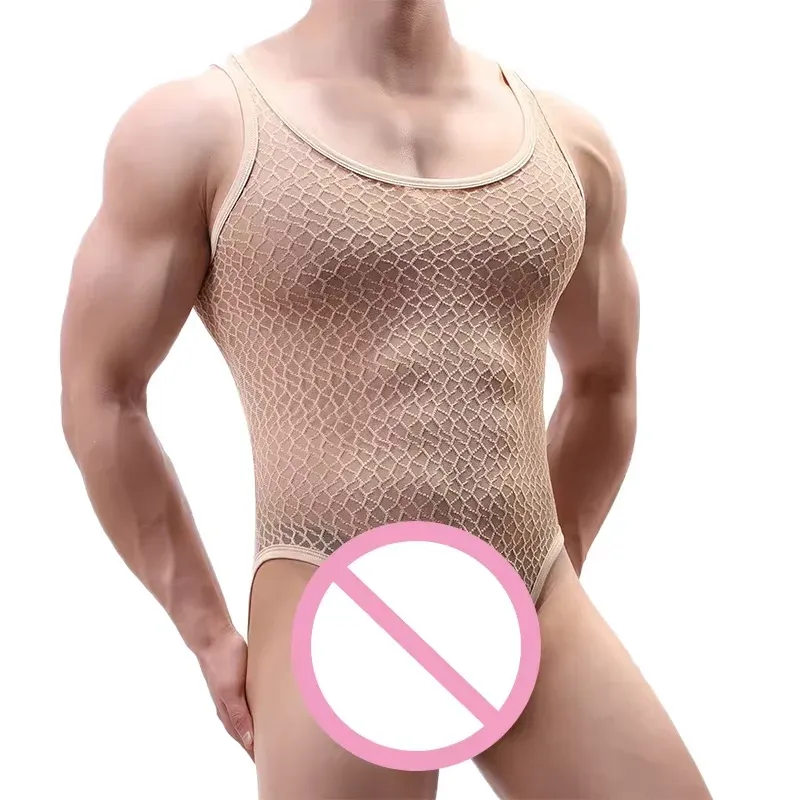 Manufacture Breathable Soft Men Bodysuit High Quality Cheap Price Underwear Custom Bodysuit for Men-RANBAO