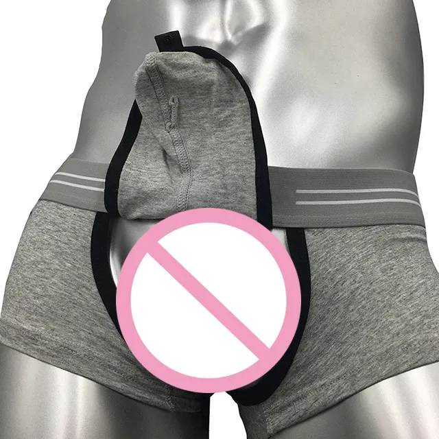 New Arrival Front Crotch Open Gay Man Hot Sexy Penis Inner Wear Wide Flex Waistband Men'S Briefs & Boxers-RANBAO