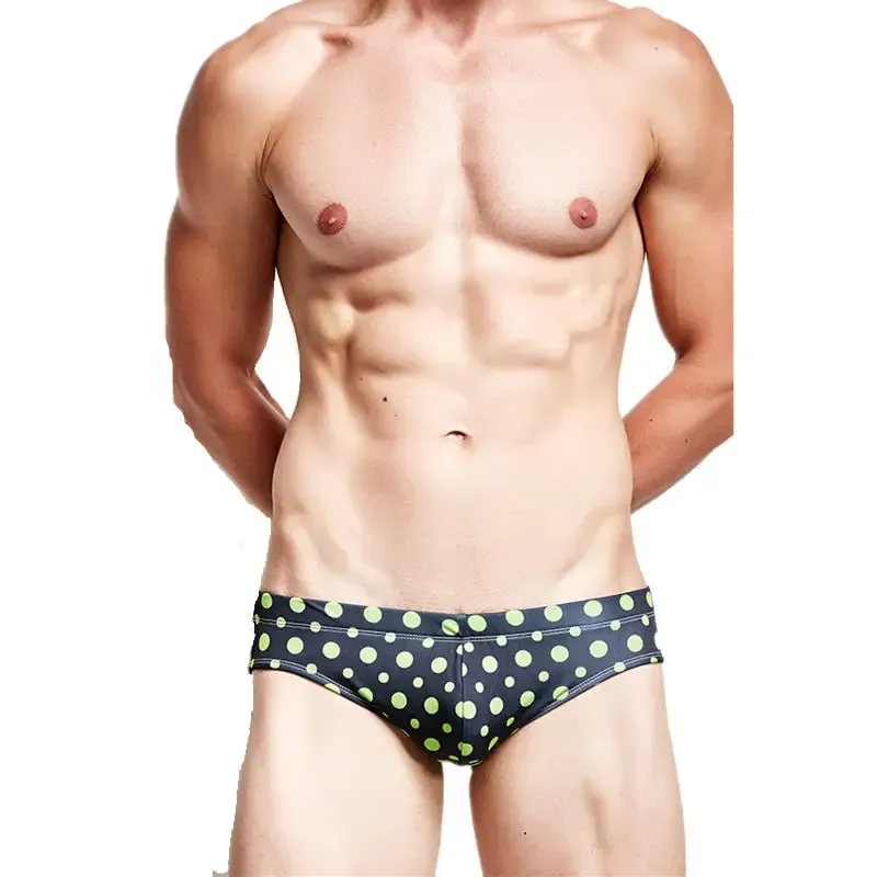 Newest High Quality Mens Swim Trunks Print Pattern Custom Swimwear Men Low-rise Men Cool Swimsuit-RANBAO