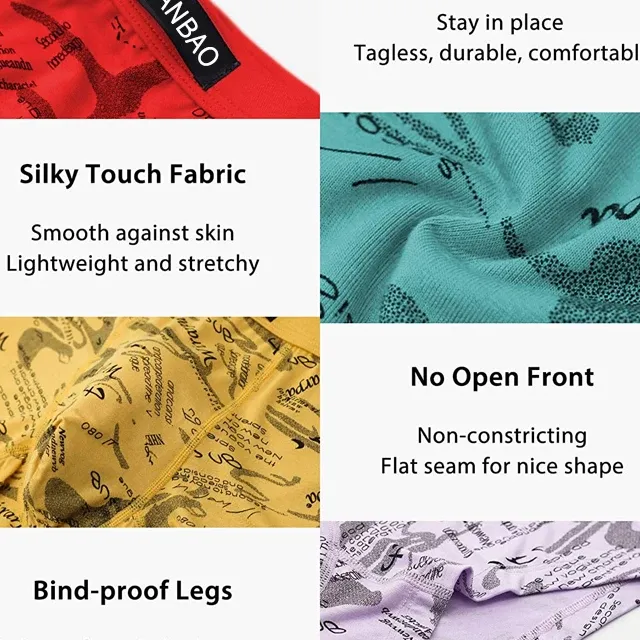 Customized Mens Boxer Briefs Printing Pattern Fitness and Comfortable Breathable Mens Underwear-RANBAO