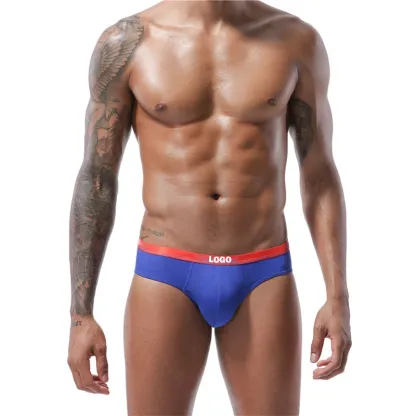Best Selling Men's Briefs Custom Logo Briefs for Men Mixed Colors Sexy Men's Underwear Briefs-RANBAO