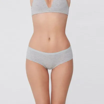 High Quality Women Sports Lingerie Custom Seamless Panty Underwear for Women Cotton Boxer Briefs Mid-Rise Seamless Knickers-RANBAO