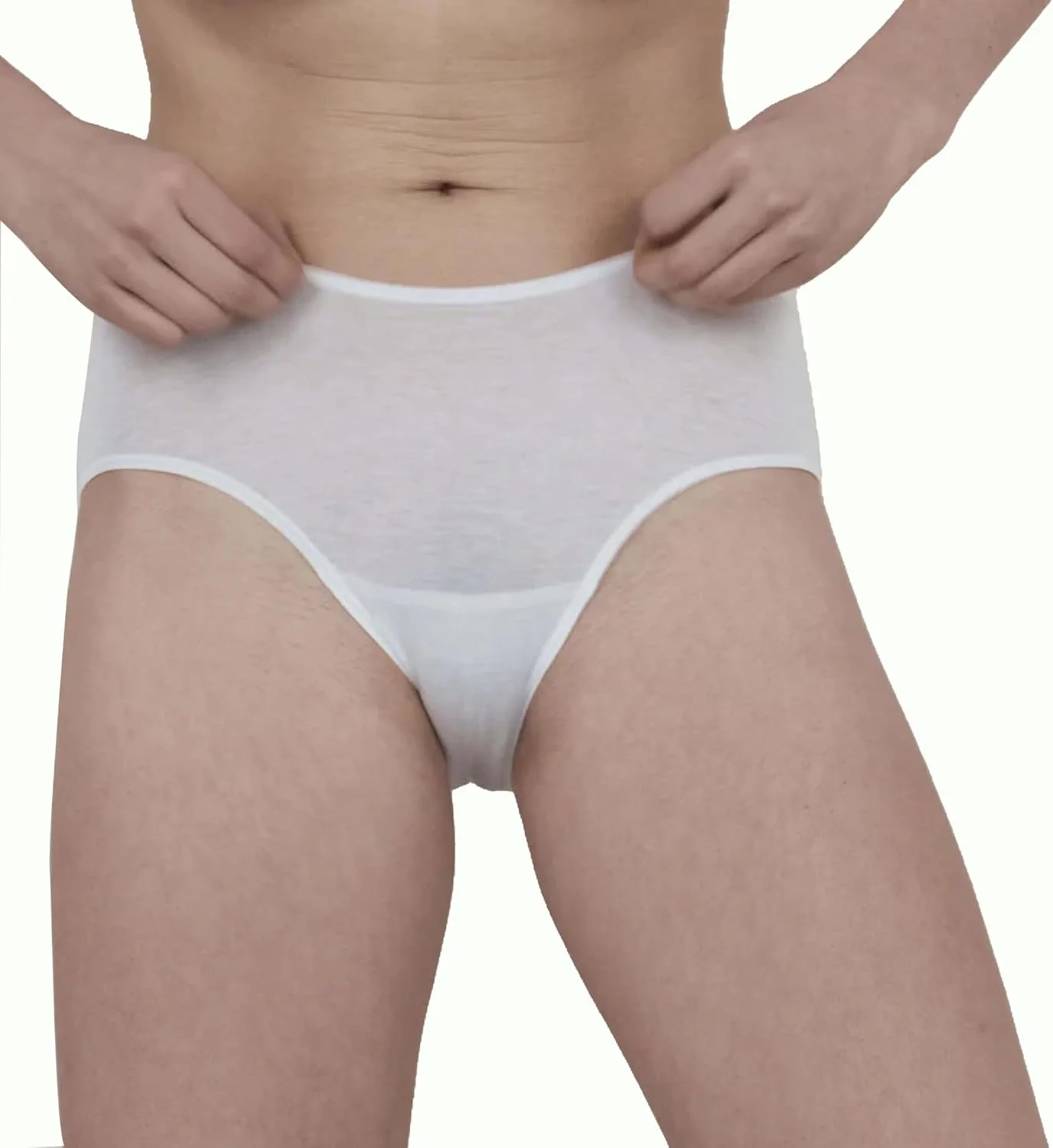 Custom Organic Sexy Sheer Pima Cotton Underwear Soft Breathable Low-Rise Briefs Everyday Woven Bikini for Adults-RANBAO