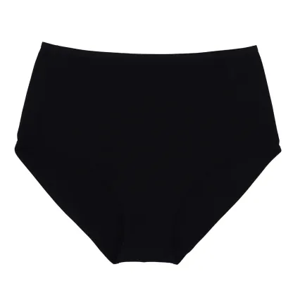 XXXL EUR US Plus Size Non-allergenic Highly Breathable Absorbent Basic Smooth slip Panties High Rise Women Brief-RANBAO