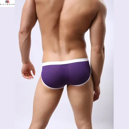 Hot Popular Sexy Erotic Men'S Briefs & Boxers Fashionable Breathable Mesh Mature Charming Mens Penis Underwear-RANBAO