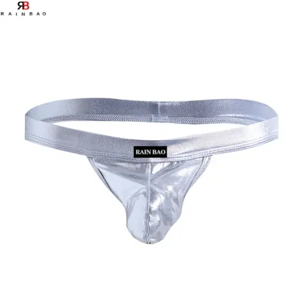 New Hot Sexy Gay Men Underwear Breathable Bikini Sissy Jockstrap Thongs Sleeve Penis Pouch Men Thongs G Strings T-Back-RANBAO
