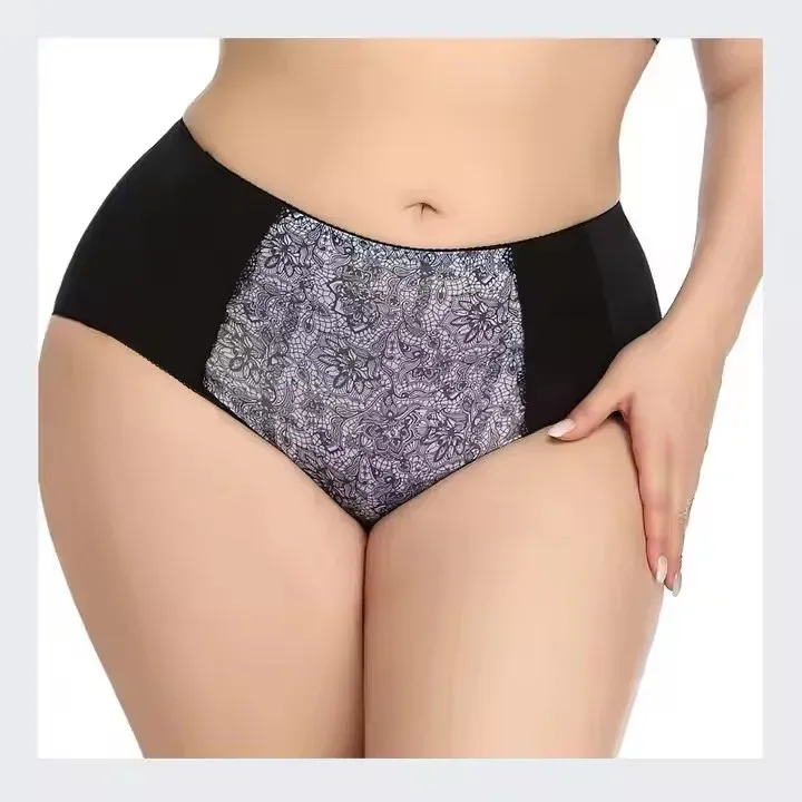 OEM/ODM Plus Size Women Brief Spandex Female Underpants Lady Underwear Panties-RANBAO