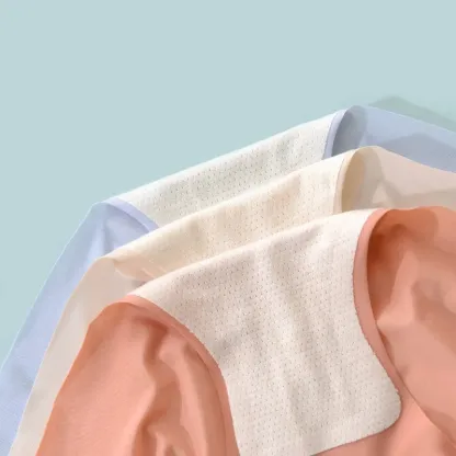 Factory Wholesale Women's Underwear Soft High Hip Tight Cotton Panties Breathable Solid Color Women Boxers-RANBAO