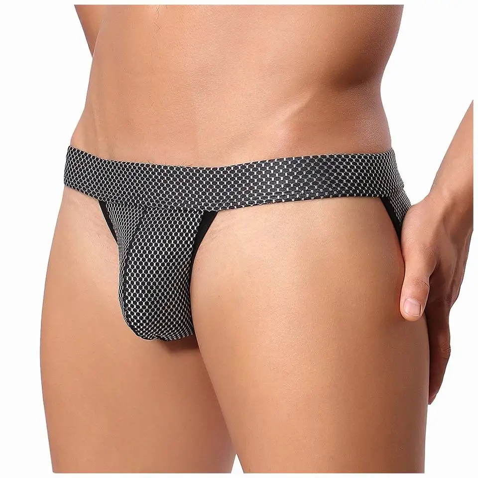 High Quality Sexy Men's Thong Underwear Low-rise Mens Thong Hot Fashionable Sexy Gay Men Underwear-RANBAO