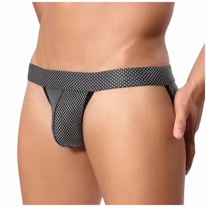 High Quality Sexy Men's Thong Underwear Low-rise Mens Thong Hot Fashionable Sexy Gay Men Underwear-RANBAO