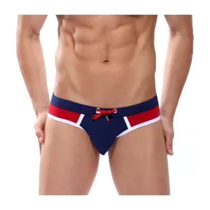 Just Arrivals String Swimsuit for Men Mixed Colors Mens Bikini Premium Men's Low Rise Beach Shorts-RANBAO