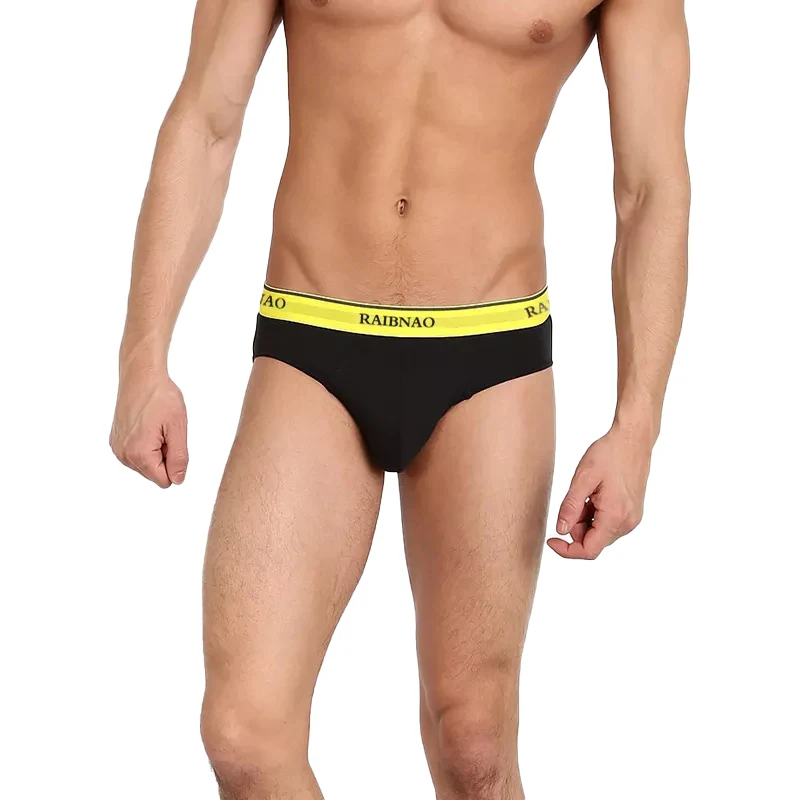 High Quality Men's Underwear Custom Made XL Briefs High Elastic Spandex Sexy Mens Boxer with Custom Logo Competitive Price-RANBAO