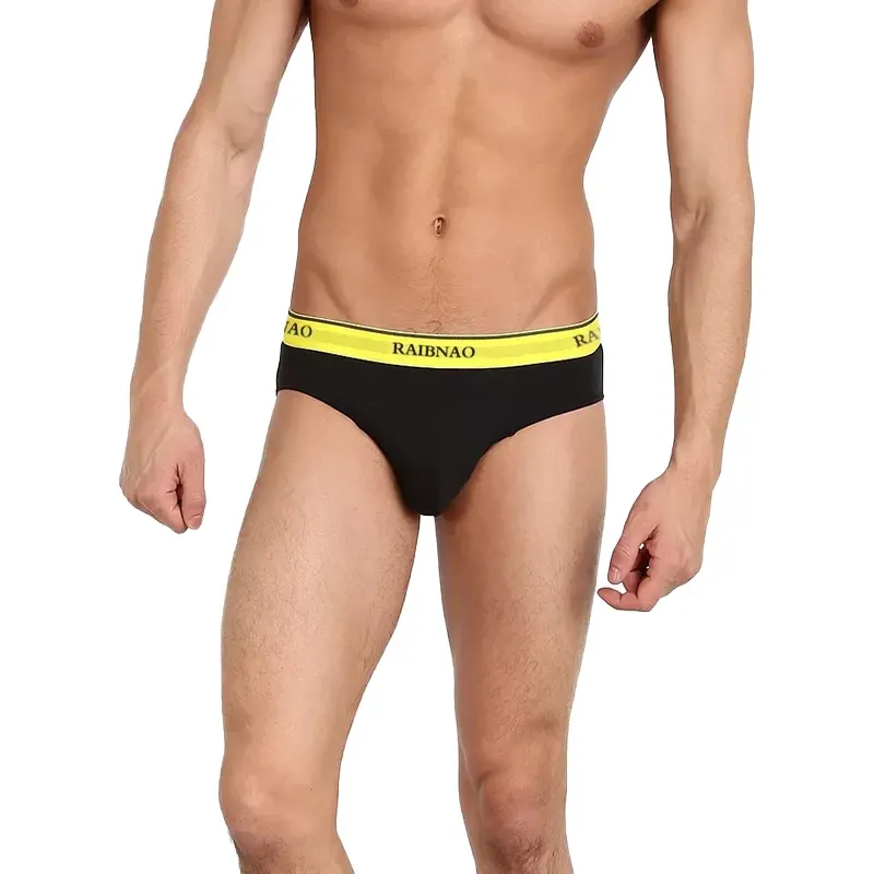 High Quality Men's Underwear Custom Made XL Briefs High Elastic Spandex Sexy Mens Boxer with Custom Logo Competitive Price-RANBAO