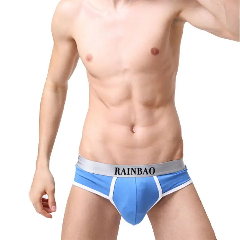 Factory Direct Supply Men Underwear Cotton Low-rise Men Underwear Customized Custom Logo Mens Briefs-RANBAO