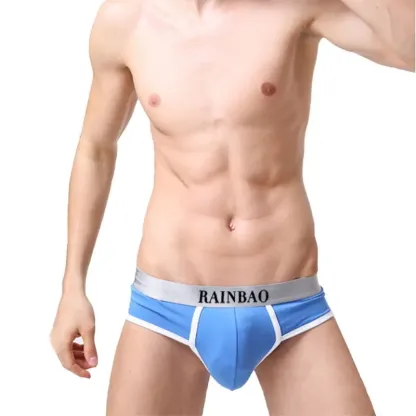 Factory Direct Supply Men Underwear Cotton Low-rise Men Underwear Customized Custom Logo Mens Briefs-RANBAO