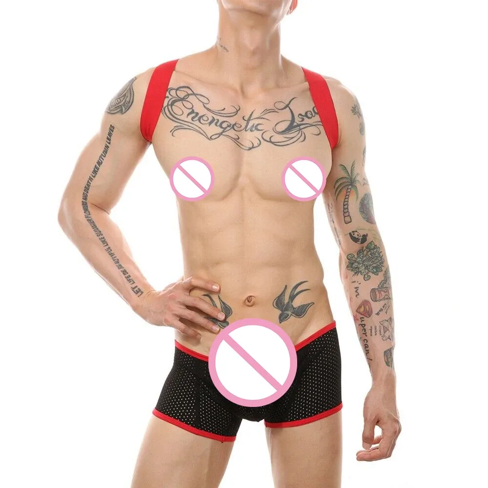 Factory Directly Supply Bodysuit for Men Customize Mix Colors Gay Mens Bodysuit Mesh Mens Sexy Underwear-RANBAO