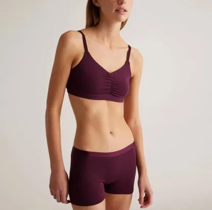 Wholesale Custom Logo Women's Briefs Blank Underwear Seamless Fitness Sport Womens Boxer Panties Shorts-RANBAO