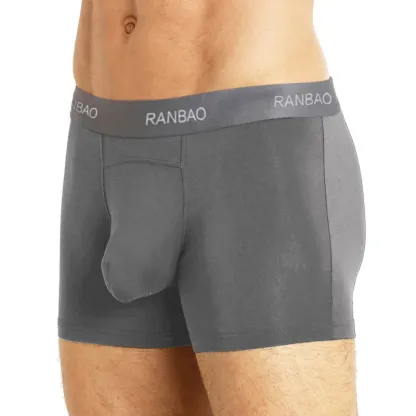 Wholesale Underwear Men Boxer Briefs Quality Men Brief Micromodal Mens Boxers-RANBAO