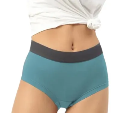 Women's Microfiber Modal Boxer Briefs High Mid-Rise Boyleg Style Woven Weaving Everyday High Cut Boyshorts Customizable Waist-RANBAO