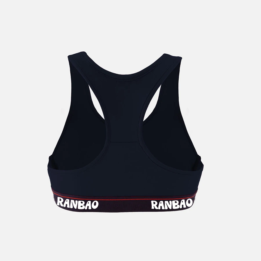 Customized high-quality women's cotton spandex sportswear set, sports bra and sports panties-RANBAO