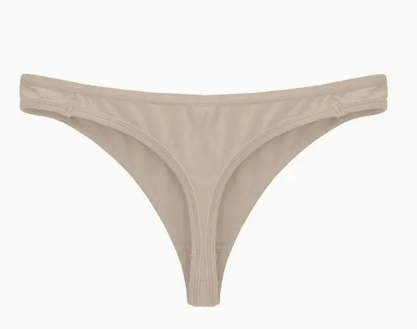 MID Waist Comfortable High Elasticity and Naked Feeling Cotton Womens Triangle Pants with Raised Buttocks-RANBAO