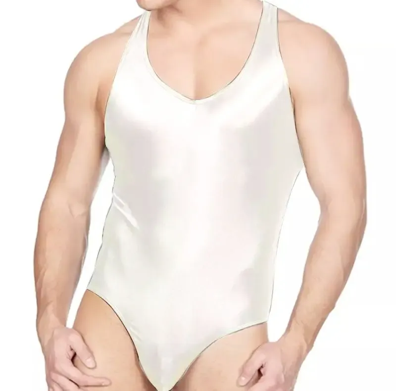 New Men's Sexy Jumpsuit Bodysuit Pants Underwear Made of Comfortable Nylon and Spandex-RANBAO