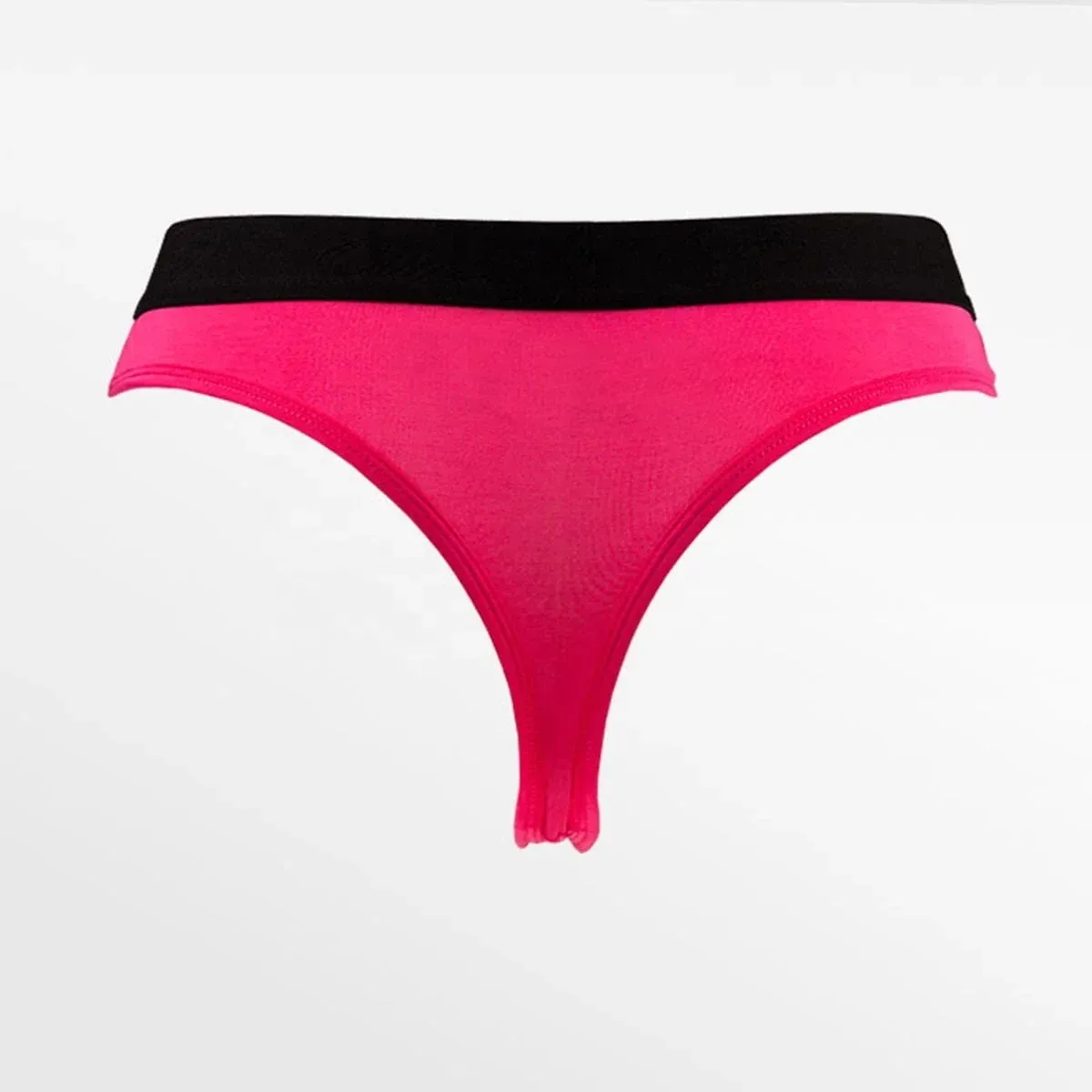 High Quality Low-Rise Ladies Thong Hot Sale Pink Bamboo Cellulose Fiber Woven with Logo on Waist for Adults Made in China-RANBAO