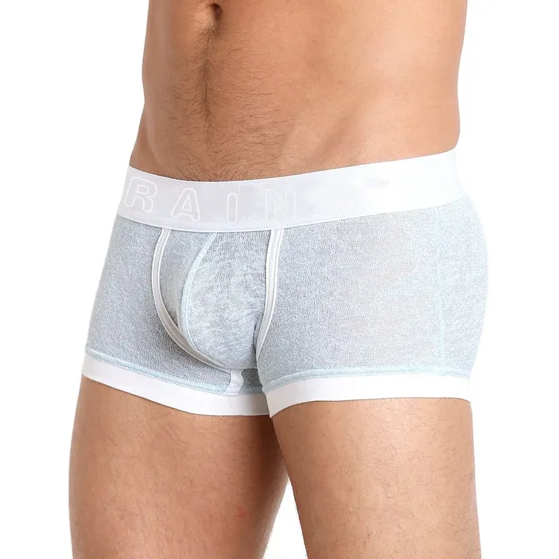 Excellent Quality Men Underwear Cotton Low-rise Boxers for Men Custom Logo Underwear Boxer Men-RANBAO