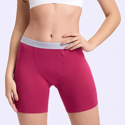 Custom Bamboo Viscose Fiber Soft Stretch Women's Everyday Boxer Briefs and Boyshorts Woven Underwear for Adults-RANBAO